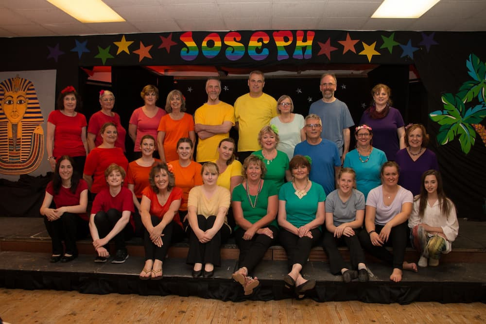 The cast of Joseph and the Technicolour Dreamcoat, July 2018